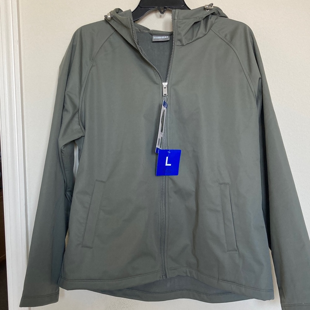 32 Degree Heat Womeny Green Hooded Jacket size L